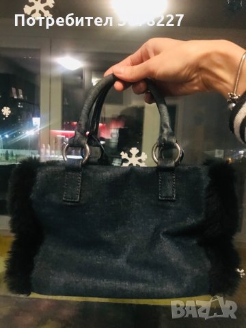 Дънкова чанта Sisley, снимка 2 - Чанти - 33847418