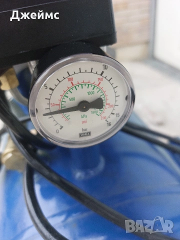 Немски двуглав компресор 50 литров , снимка 10 - Други инструменти - 53003852