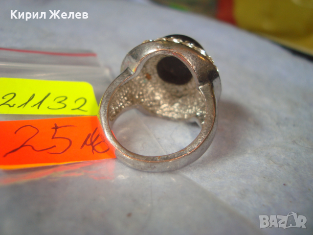 СКЪПОЦЕНЕН АРТ НУВО ПОСРЕБРЕН ЕФЕКТЕН ФЕШЪН ПРЪСТЕН 21132, снимка 8 - Пръстени - 36393624