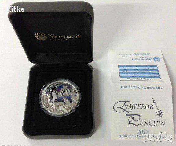 1 УНЦИЯ СРЕБРО Императорски пингвин 2012- Оскъден тиpаж!!, снимка 3 - Колекции - 31282299