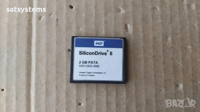WD SiliconDrive II 2GB PATA SSD-C02G-4500 Compact Flash Type I Internal Solid State Drive (SSD), снимка 5 - Други - 52515548