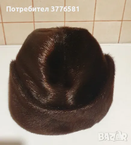 Дамска зимна шапка от естествен косъм , снимка 6 - Шапки - 48805849