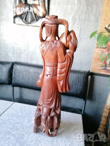 Индийска дървена пластика, снимка 4 - Статуетки - 31695976