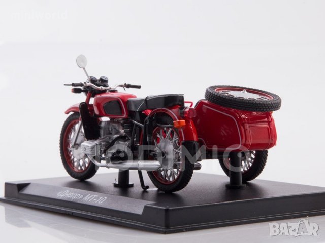 МТ-10 Днепр мотор с кош - мащаб 1:24 на Наши мотоцикли моделът е нов в блистер, снимка 6 - Колекции - 37836802