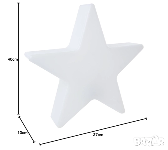 Светеща Звезда 8 seasons design Shining Star 40 см, 220V, Декоративно LED Осветление!, снимка 4 - Декорация за дома - 52858074