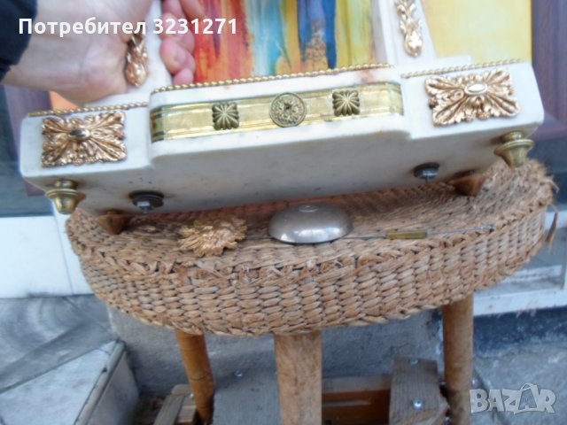 Рядък Каминен Часовник Франция/АМПИР/Бронз/Мрамор/Ок.1820год.К/, снимка 10 - Антикварни и старинни предмети - 35601318