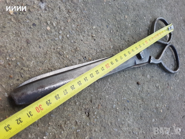 Абаджийска ножица със златни набивки , снимка 5 - Антикварни и старинни предмети - 52315797