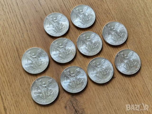 Libertad 1985 1 OZ Silver (сребърни унции Мексико Либертад), снимка 5 - Нумизматика и бонистика - 54229340