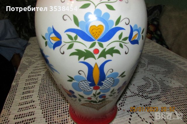 Уникална ваза на 40 години, снимка 4 - Вази - 39436148