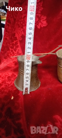 2бр стари здрави медни джезвета, снимка 5 - Антикварни и старинни предмети - 52588099