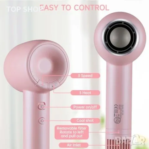 Нов Сешоар QKMZ с Безчетков Мотор, Бързо и Ефективно Сушене, Лек, снимка 5 - Сешоари - 49657696