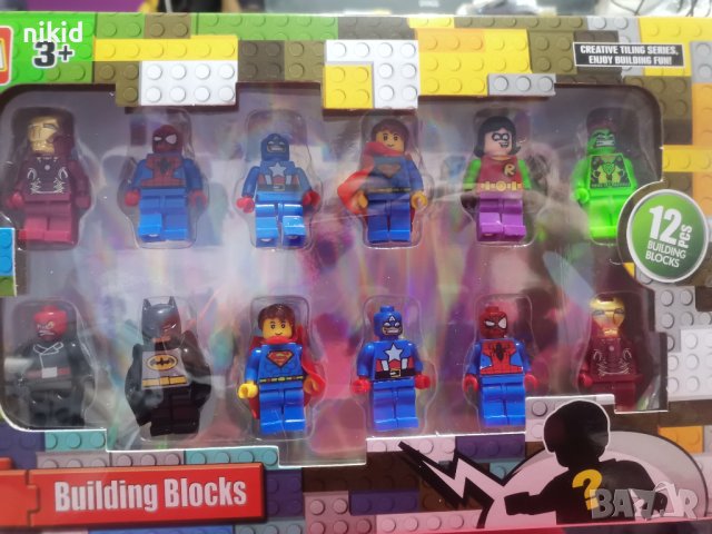 12 фигурки за Лего конструктор Marvel Avengers за игра и украса на торта пластмасови, снимка 2 - Конструктори - 44479592