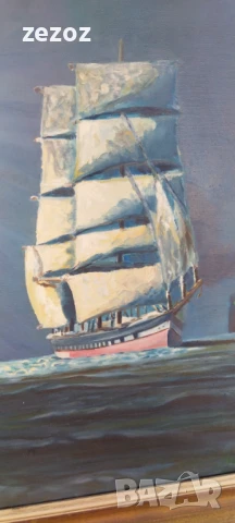 Картина масло Маринизъм, снимка 4 - Картини - 51325506