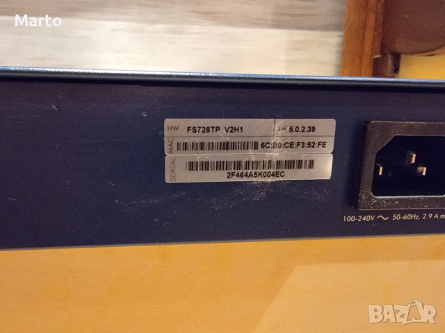 Суич Netgear ProSAFE FS728TP PoE и Суич Netgear ProSafe Plus JFS524E, снимка 3 - Суичове - 38728749