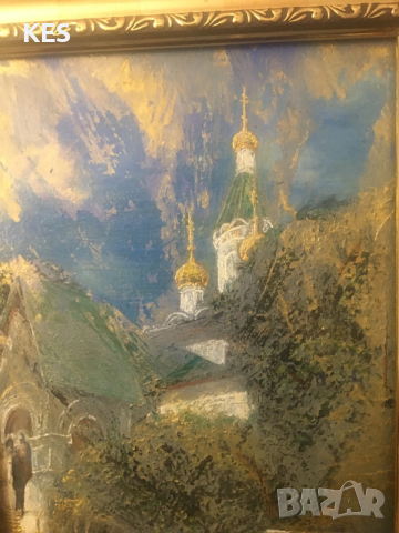 ,,Св.Николай”- София в мъгла, снимка 2 - Картини - 52540269