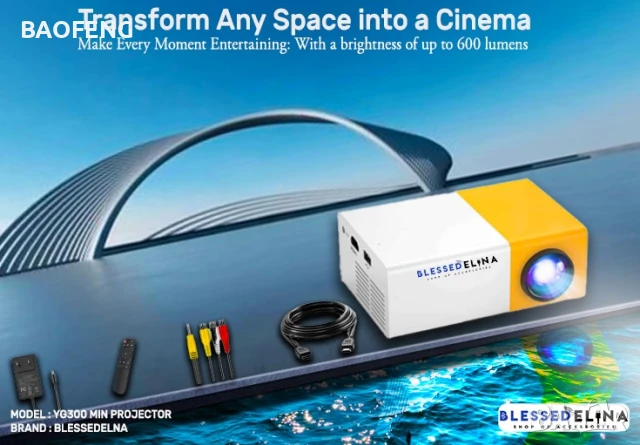 Нов YG300 Мини LED видео проектор/Full HD/забавления за деца/домашно кино/HDMI/USB/дистанционно, снимка 17 - Плейъри, домашно кино, прожектори - 50702495
