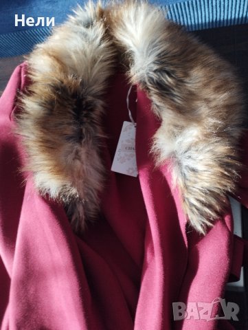 Дамско палто с косъм , снимка 6 - Палта, манта - 43974650