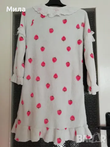 Домашна топла рокля полар размер L, снимка 2 - Рокли - 48071030