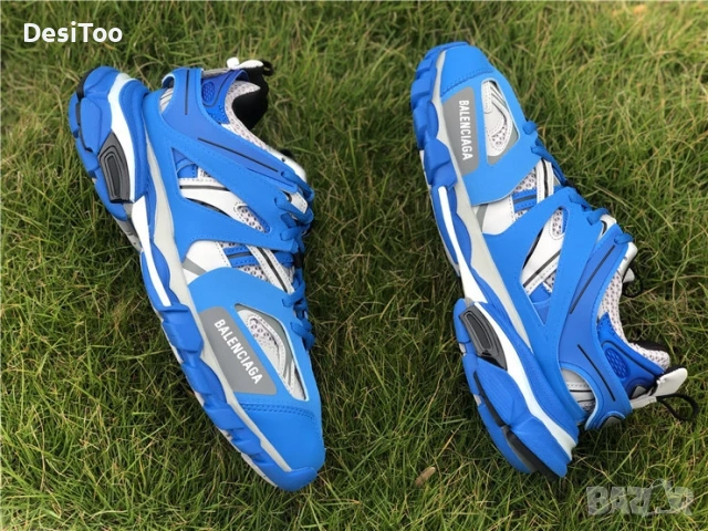 Balenciaga Track Sneaker "Blue/Grey" , снимка 4 - Маратонки - 54362757