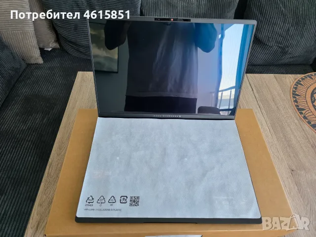 Лаптоп ASUS Vivobook S 16 OLED M5606WA, AMD Ryzen™ AI 9 HX 370, 16'', 3.2K, OLED, 120Hz, 24GB LPDDR5, снимка 5 - Лаптопи за дома - 56120373