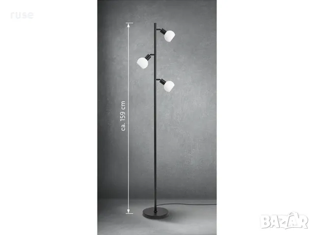 НОВ! Лампион стояща лампа 159см черна, снимка 3 - Лампиони - 49786260