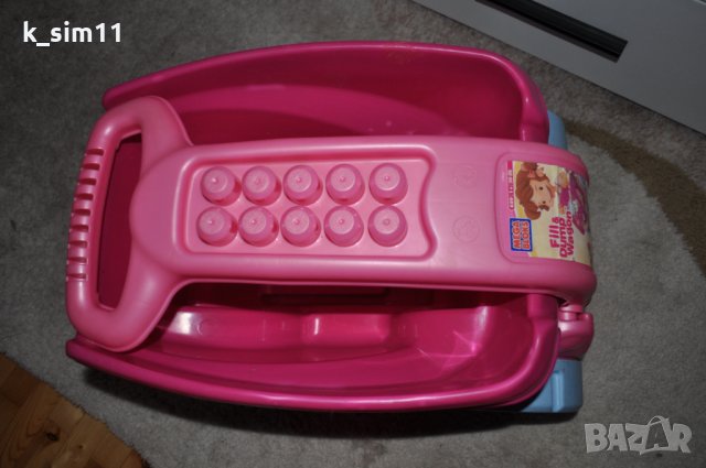 Розова количка Megs bloks за лего и др. играчки, снимка 7 - Играчки за стая - 39600589