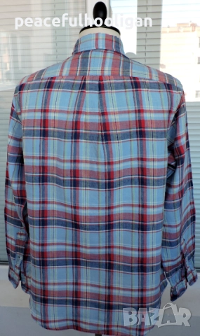 POLO RALPH LAUREN  -мъжка  карирана риза от лен размер L , снимка 10 - Ризи - 52949409