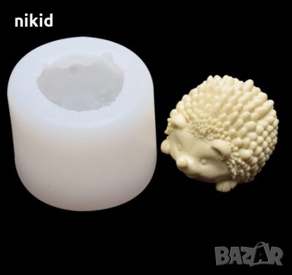 3D Таралеж Таралежче силиконов молд форма фондан гипс смола украса декор шоколад свещ сапун, снимка 3 - Форми - 30183970