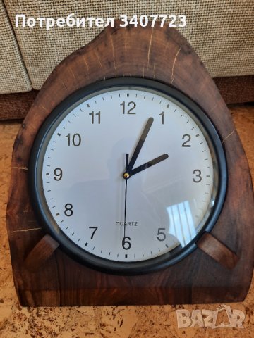 Ръчно изработени лампи и часовници от орех, снимка 11 - Настолни лампи - 37118020