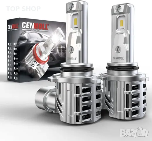 Крушки Cenmoll H4 Led крушка, 6500K 18000LM 500% яркост, снимка 5 - Аксесоари и консумативи - 48472358