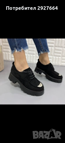 Дамски черни обувки , снимка 3 - Дамски елегантни обувки - 54115920