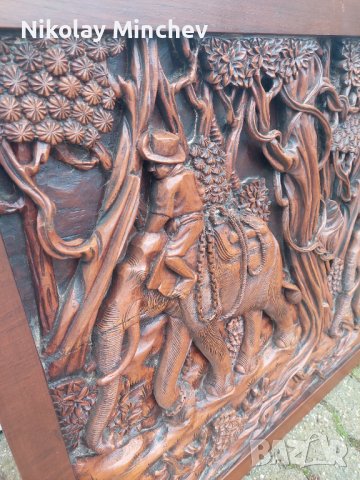 Много красива картина за стена- дърворезба , снимка 13 - Други ценни предмети - 40834291