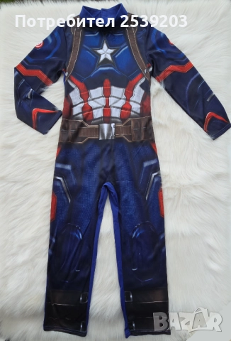 Костюм MARVEL Капитам Америка 7-8 години, снимка 8 - Други - 52061543