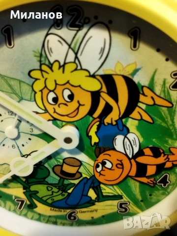 Стар анимиран будилник, настолен часовник, снимка 2 - Антикварни и старинни предмети - 54332266