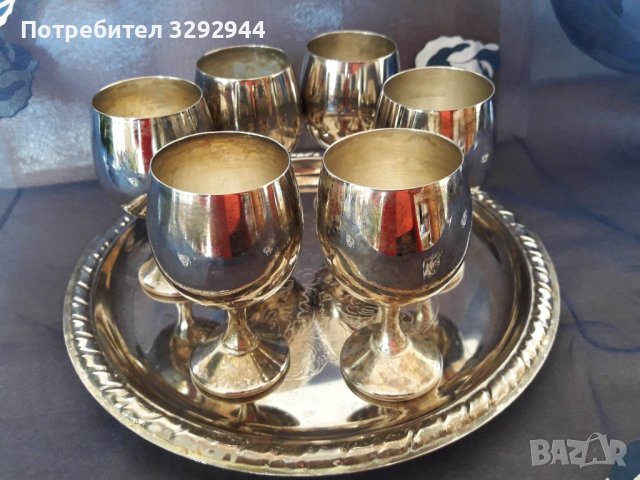 Посребрени чашки за ликьор