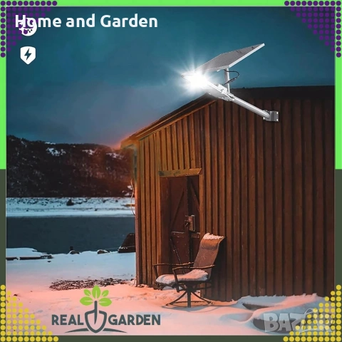 Мощна соларна улична лампа IP67 с дистанционно и стойка – 200W / 300W, снимка 4 - Соларни лампи - 53935012