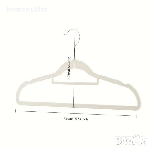 ПРОМОЦИЯ Кадифени закачалки с лента за аксесоари (к-кт от 54 бр.) X0016LEYZ7, снимка 8 - Закачалки - 51653696