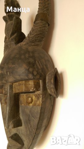 Африканска маска от Нигерия, снимка 2 - Колекции - 31619128