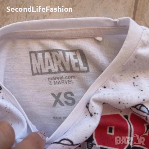 Мъжка тениска Marvel Deadpool Primark, размер XS, снимка 2 - Тениски - 52283212