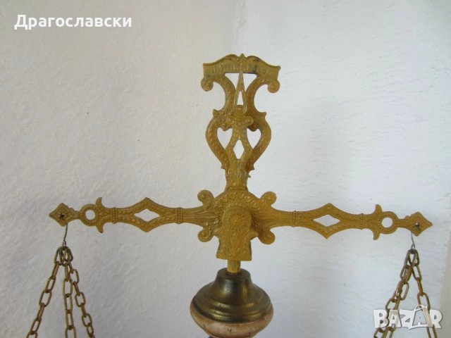 Везни, пощенска ВЕЗНА стара и голяма декоративна , снимка 7 - Антикварни и старинни предмети - 28880899