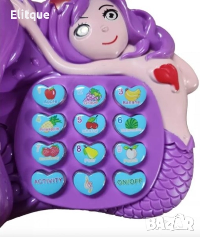 Интерактивен детски музикален телефон със светлини и звуци на сирена, снимка 4 - Други - 52786259