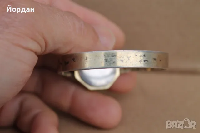 Дамски сребърен Швейцарски часовник с позлата /17 камъка/, снимка 4 - Дамски - 49798121