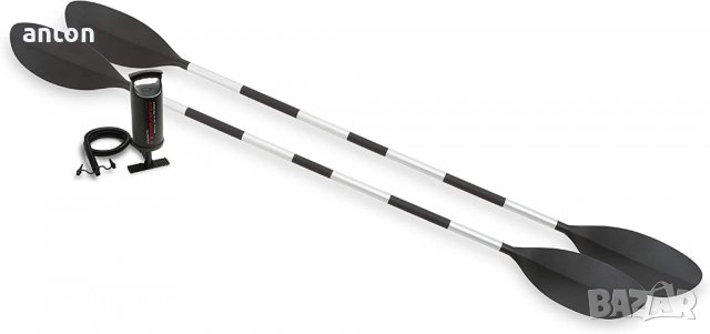 Нов надуваем двуместен каяк Intex Explorer K2 с помпа 2 ауминиеви гребла и сак , снимка 5 - Водни спортове - 39326193