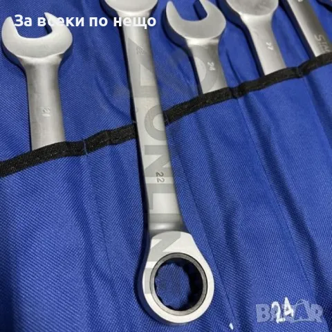 Комплект звездогаечни тресчотни ключове 8 - 32 мм 13 части StahlMayer, снимка 2 - Други инструменти - 50360559