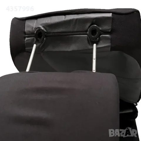 Тапицерия за кола или бус 1+1, Универсална, Еко кожа, Черна, 4 части, снимка 4 - Аксесоари и консумативи - 48758359