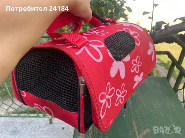 Текстилна транспортна чанта за котка, снимка 2 - За котки - 51431336