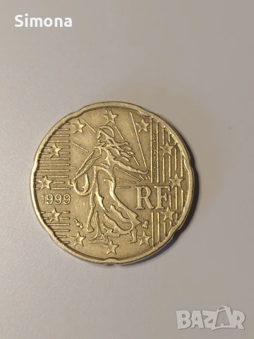 20 евроцента Франция 1999 г.