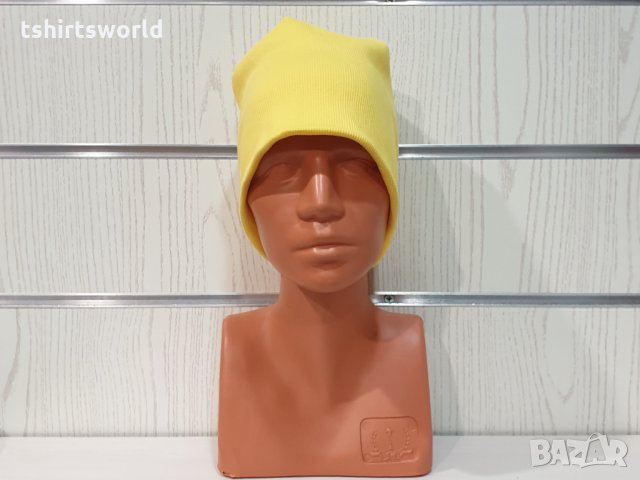 Нова зимна шапка неоново жълт цвят, снимка 4 - Шапки - 32035390