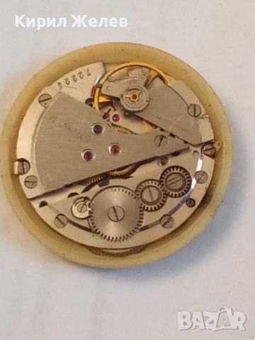 Механизъм с циферблат от стар ръчен часовник 52137, снимка 4 - Мъжки - 52300307