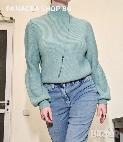 Дамски пуловер зелен Dilvin